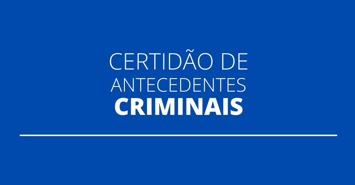 Como EMITIR A CERTIDÃO DE ANTECEDENTES CRIMINAIS pela INTERNET! 